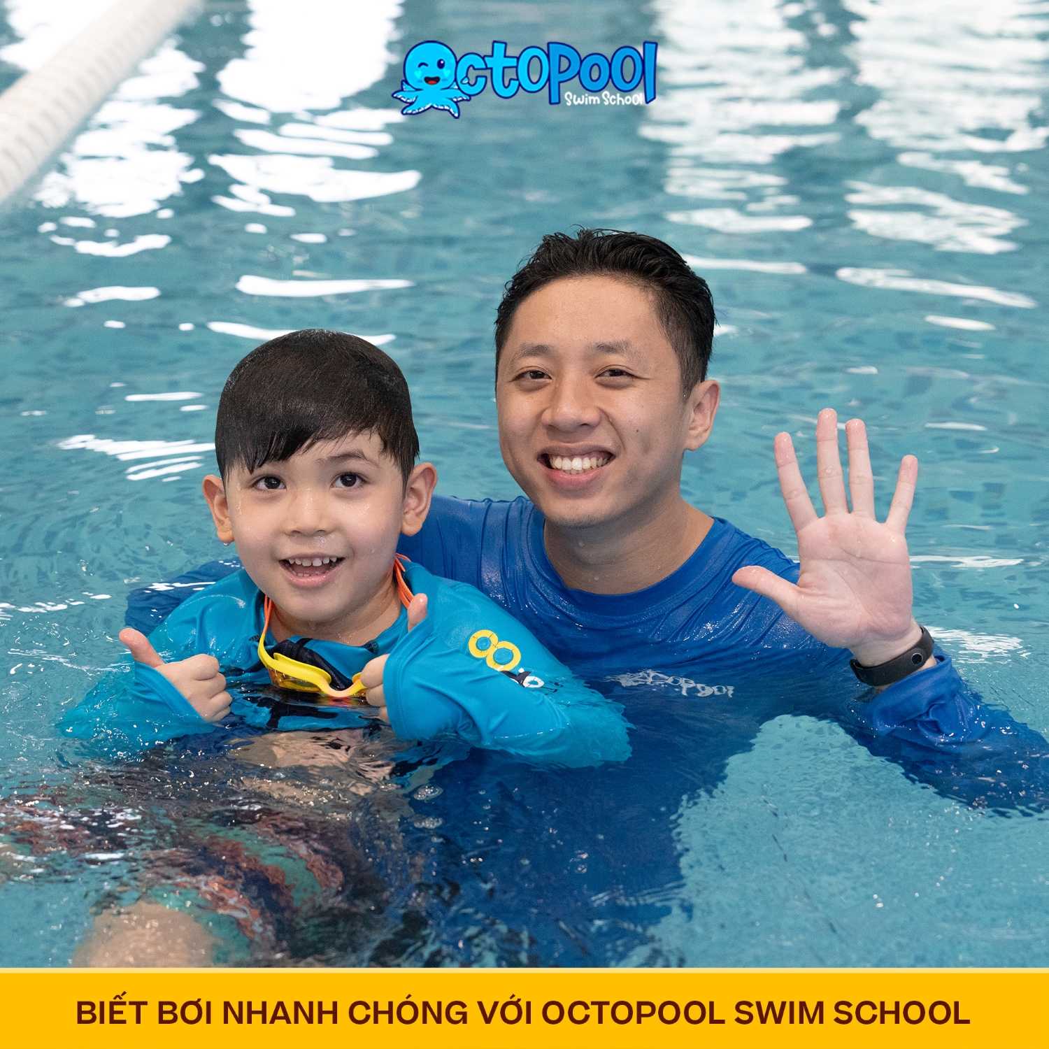 học bơi tại bể bơi tứ liên