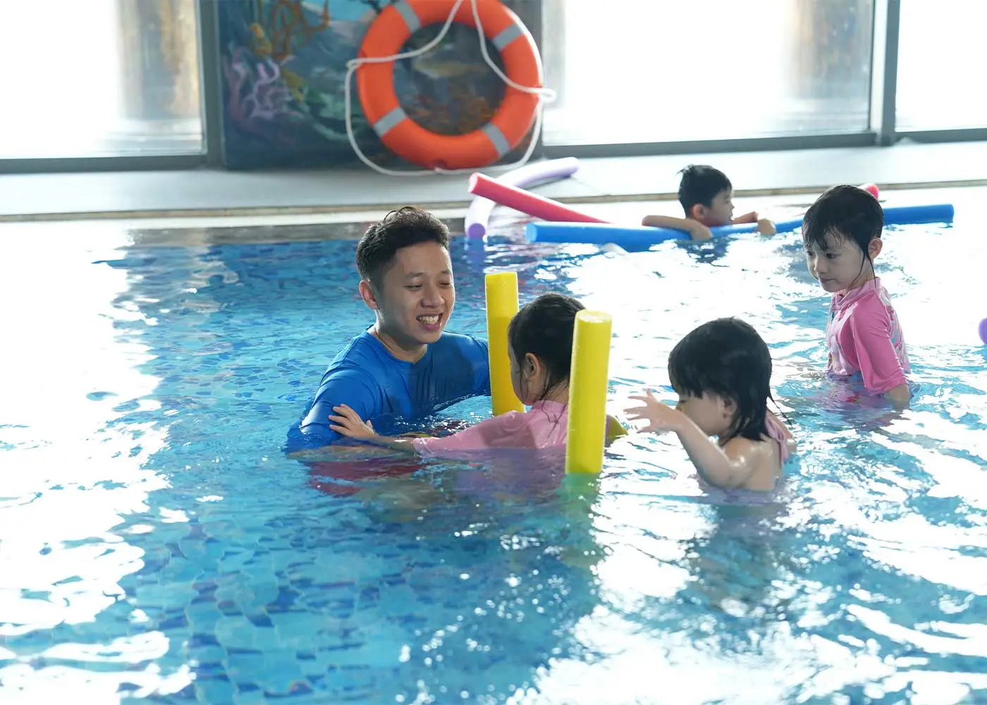 Đội ngũ huấn luyện viên dạy bơi của Octopool