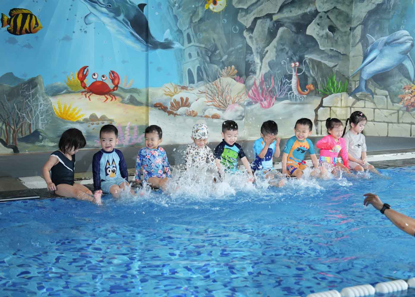 Môi trường học bơi tại Octopool