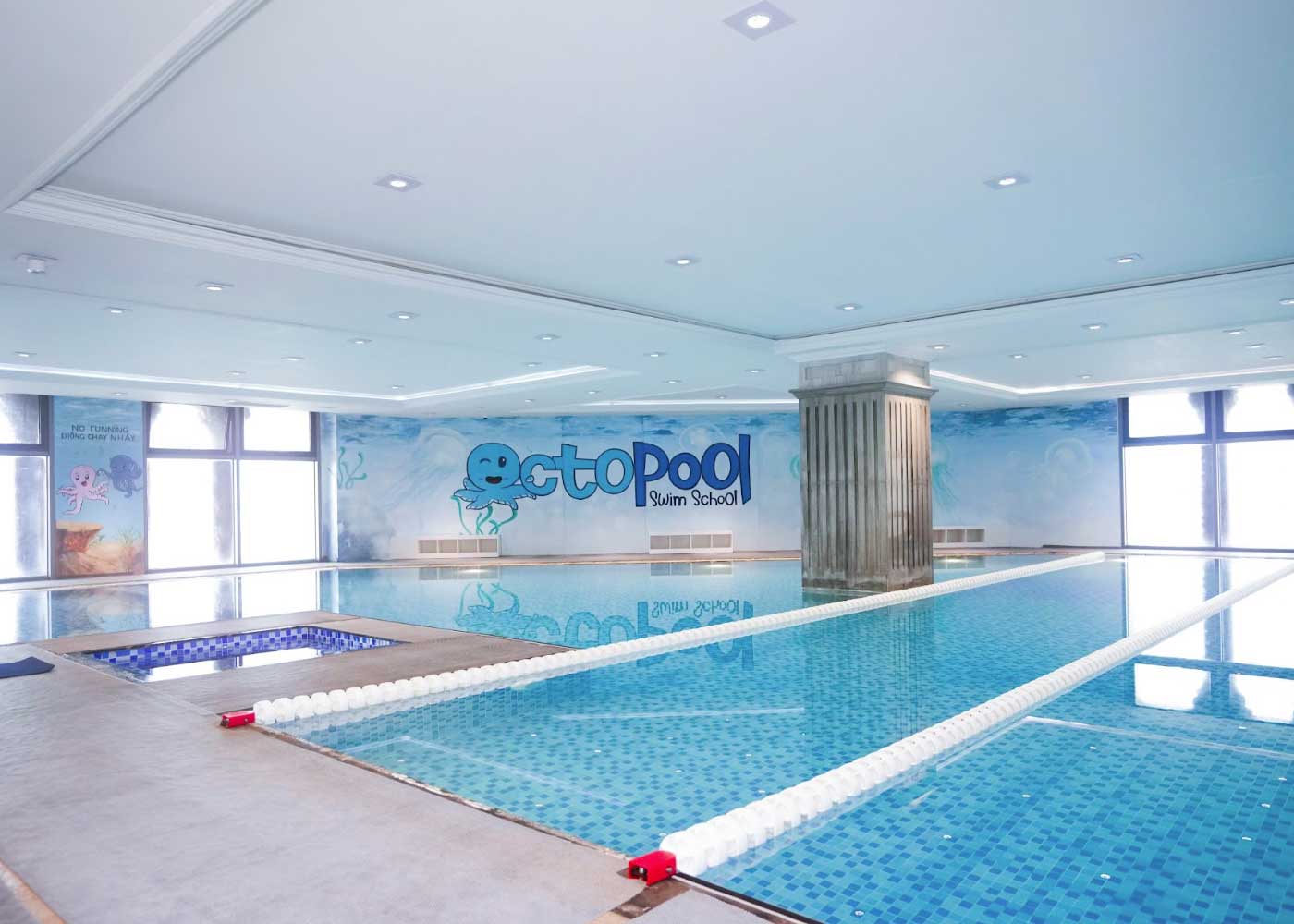 Trường bơi Octopool - dạy bơi cho bé 2 tuổi